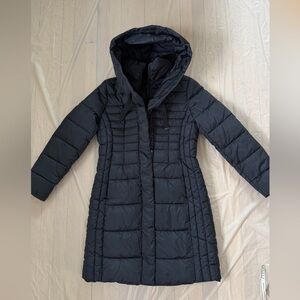 Tahari Women's Dark Gray Puffer Coat